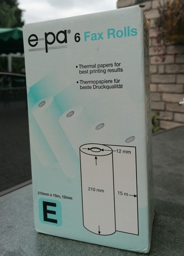 Faxrollen thermopapier pa - thermopapier, e-pa