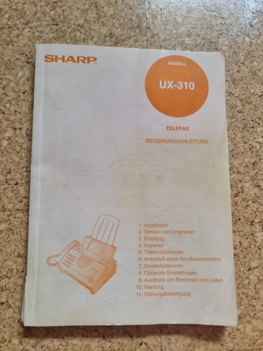Faxgerät sharp 310 - faxgerät,